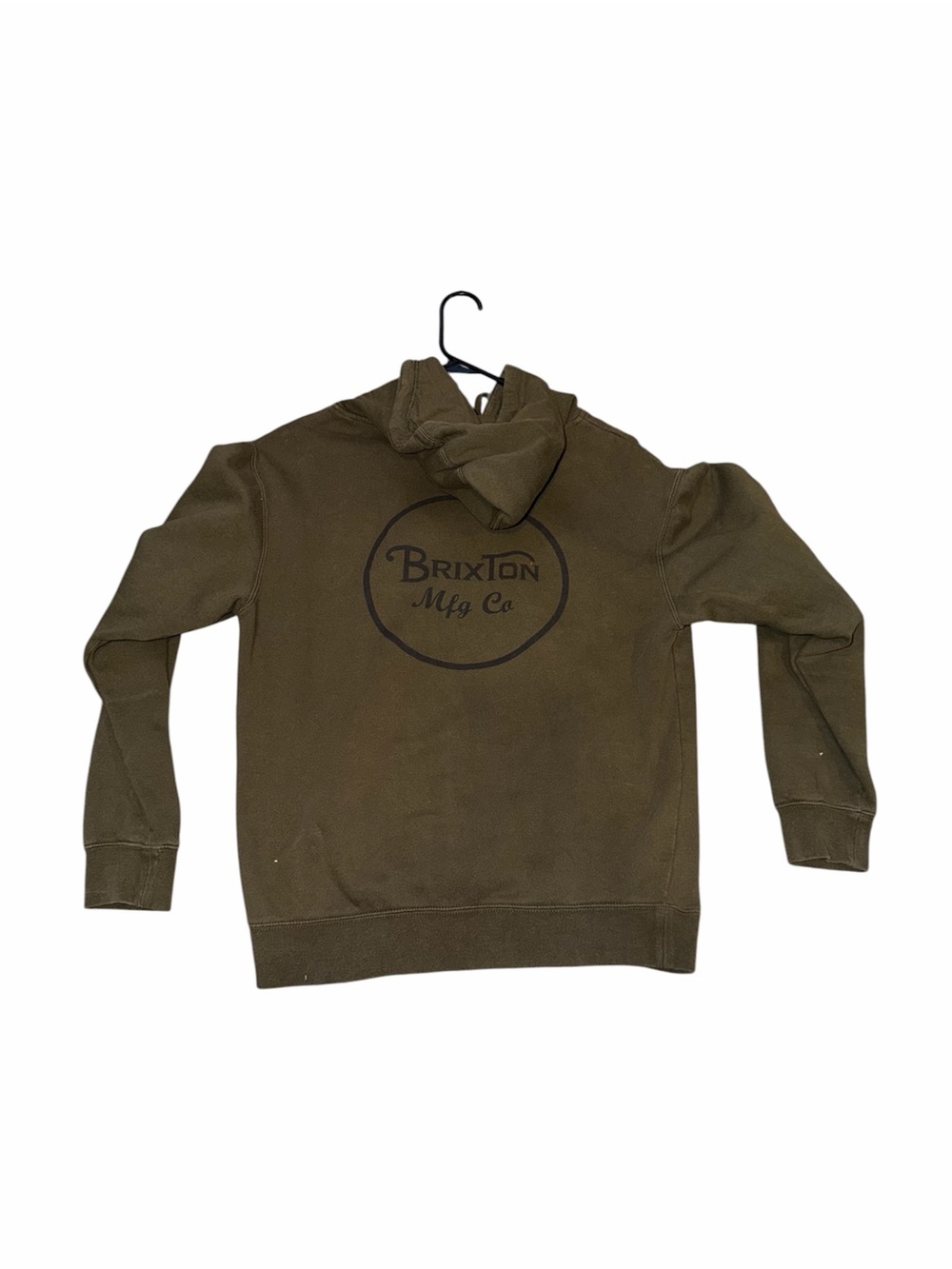 Brixton Olive Green Logo Hooded Sweatshirt